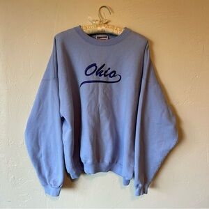 Vintage Hanes purple Ohio embroidered crewneck sweatshirt.